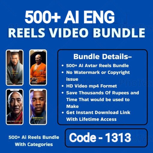 500+ AI (English) Reels